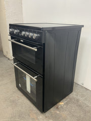 New Graded Hisense HDE3211BBUK Double Oven Electric Cooker with Ceramic Hob K48