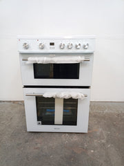 New Graded Hisense HDE3211BWUK 60cm Double Electric Cooker-White RRP£399 N81