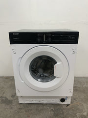 New Graded SHARP ES-NIH714BWA Integrated 7 kg 1400 Washing Machine RRP£399 K19
