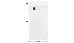 New Graded White Beko DVS04X20W Slimline Dishwasher RRP£299- F22