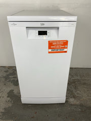 New Graded Beko HygieneIntense BDFS16020W Slimline Dishwasher - White - F33