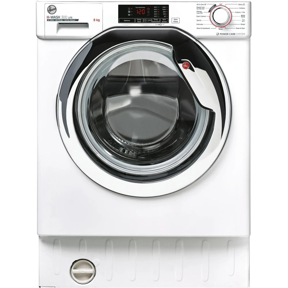 New Graded Hoover HBWS 48D1ACE-80 Integrated Washing Machine, 8kg, 1400 Spin K17