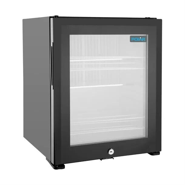 New Graded Black Polar GE819 Table Top Bottle Drinks Display Fridge V12