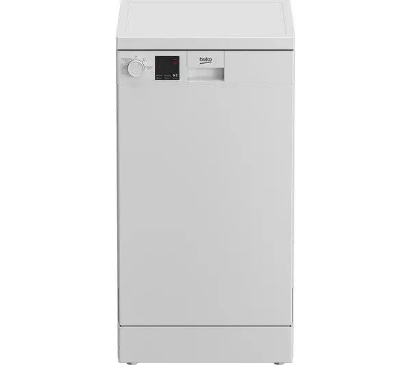 New Graded White Beko DVS04X20W Slimline Dishwasher - UK Del D17