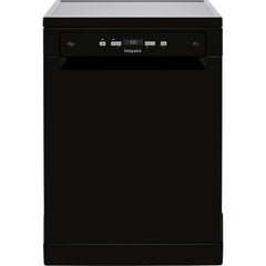 New Graded Hotpoint HFC3C26WCBUK Full Size Dishwasher - Black F42