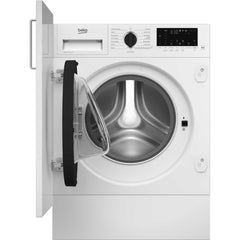 New Graded Beko WTIK84122F Integrated 8kg 1400 Spin Washing Machine rrp£429 Y61