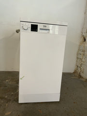New Graded White Beko DVS04X20W Slimline Dishwasher - UK Del D17