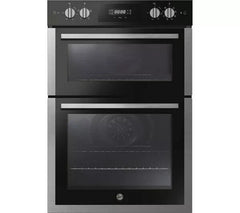 New Graded HOOVER HO9DC3UB308BI Electric Built-in Double Oven RRP £429 (A1)