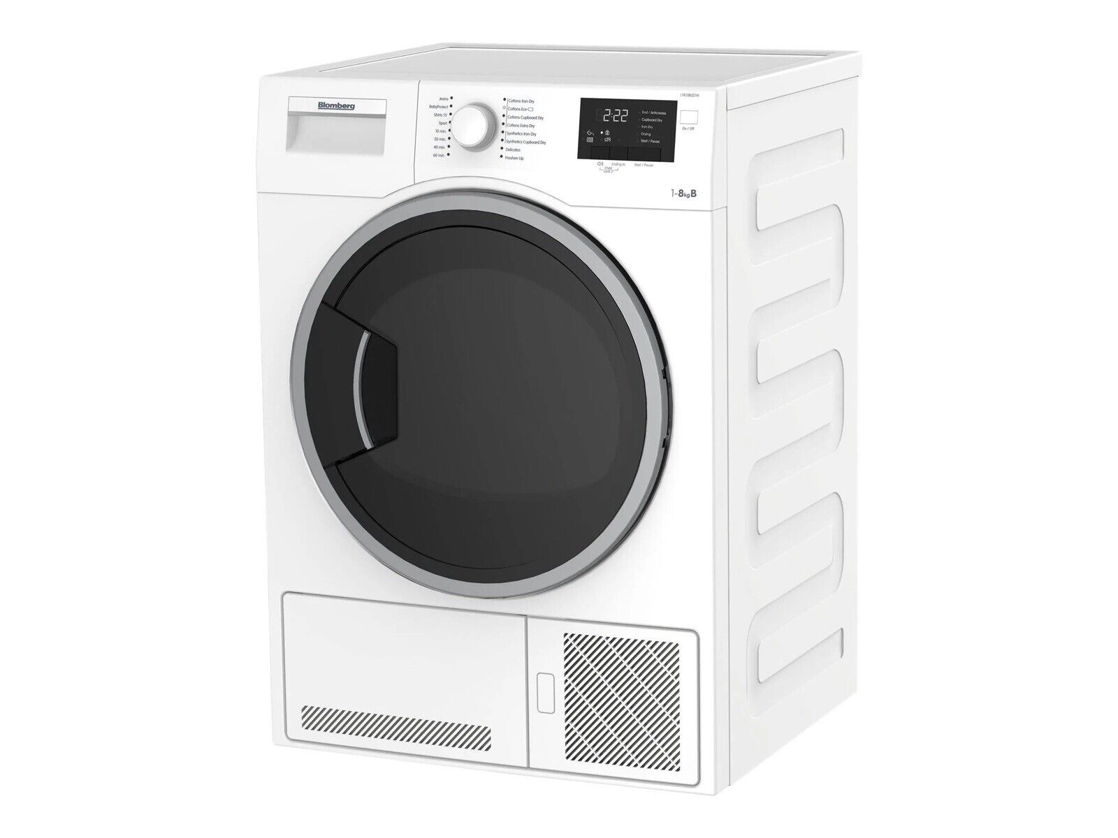 New Graded Blomberg LTK28021W 8kg Condenser Tumble Dryer D18