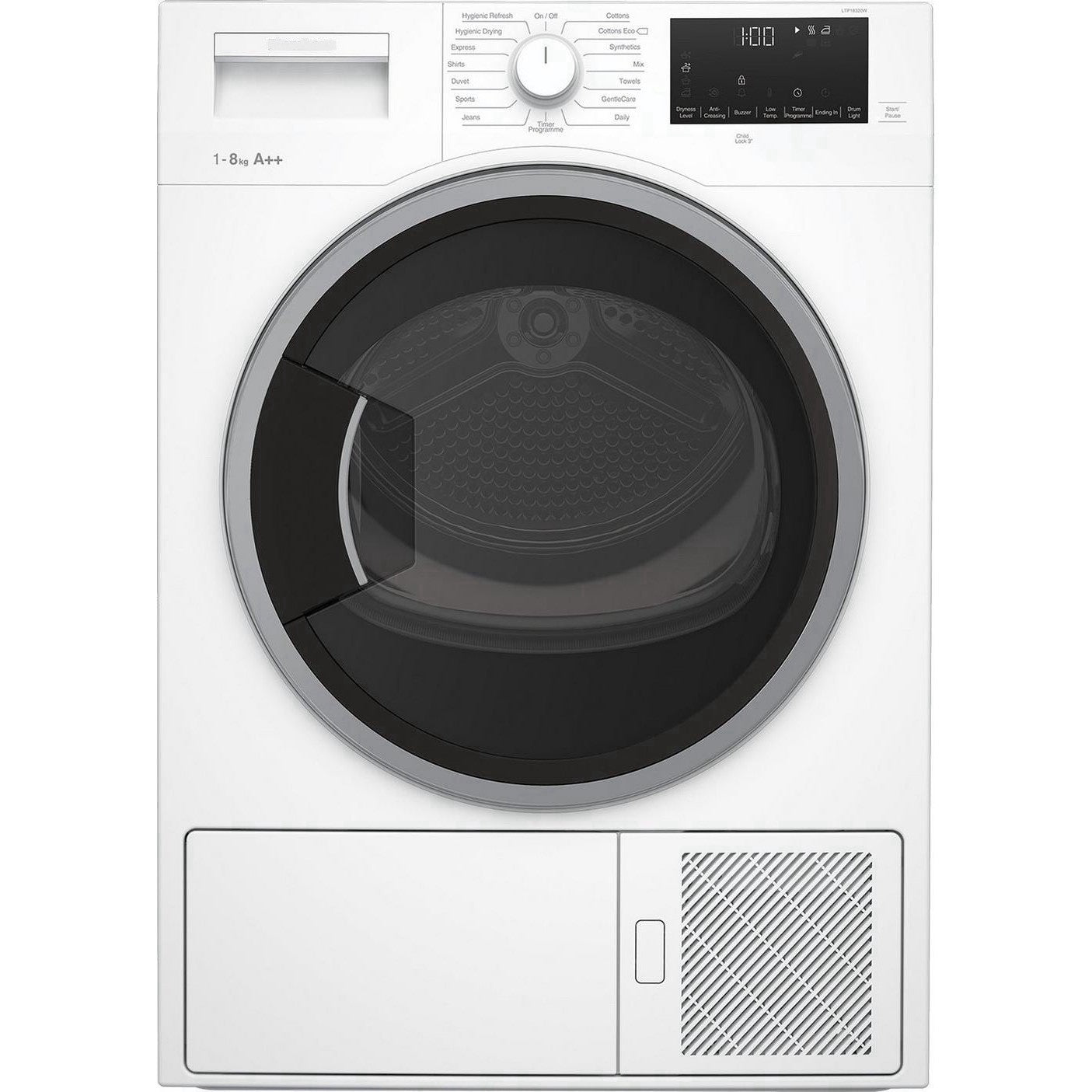 New Graded Beko LTP18320W 8kg Heat Pump Tumble Dryer RRP £550 F27