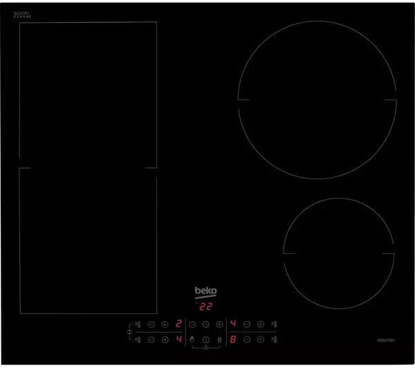New Graded BEKO Pro HII64201MT 58 cm Electric Induction Hob - Black RRP £279 X22
