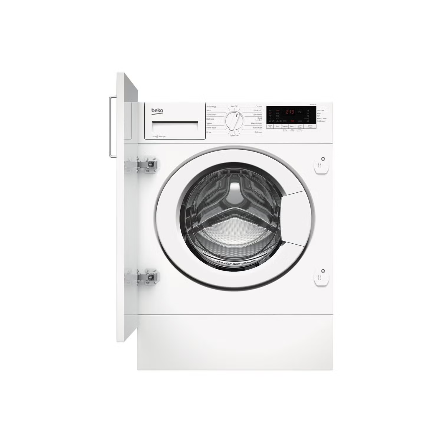 New Graded Beko WTIK84111F Integrated 8 kg 1400 Spin Washing Machine RRP£4 K8