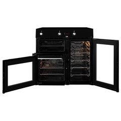 New Graded Black Beko KDVI90K 90cm Induction Range Cooker- UK Del Y2