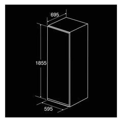 Used CDA FF880SC 60cm Wide Frost Free Freestanding Upright Freezer F60