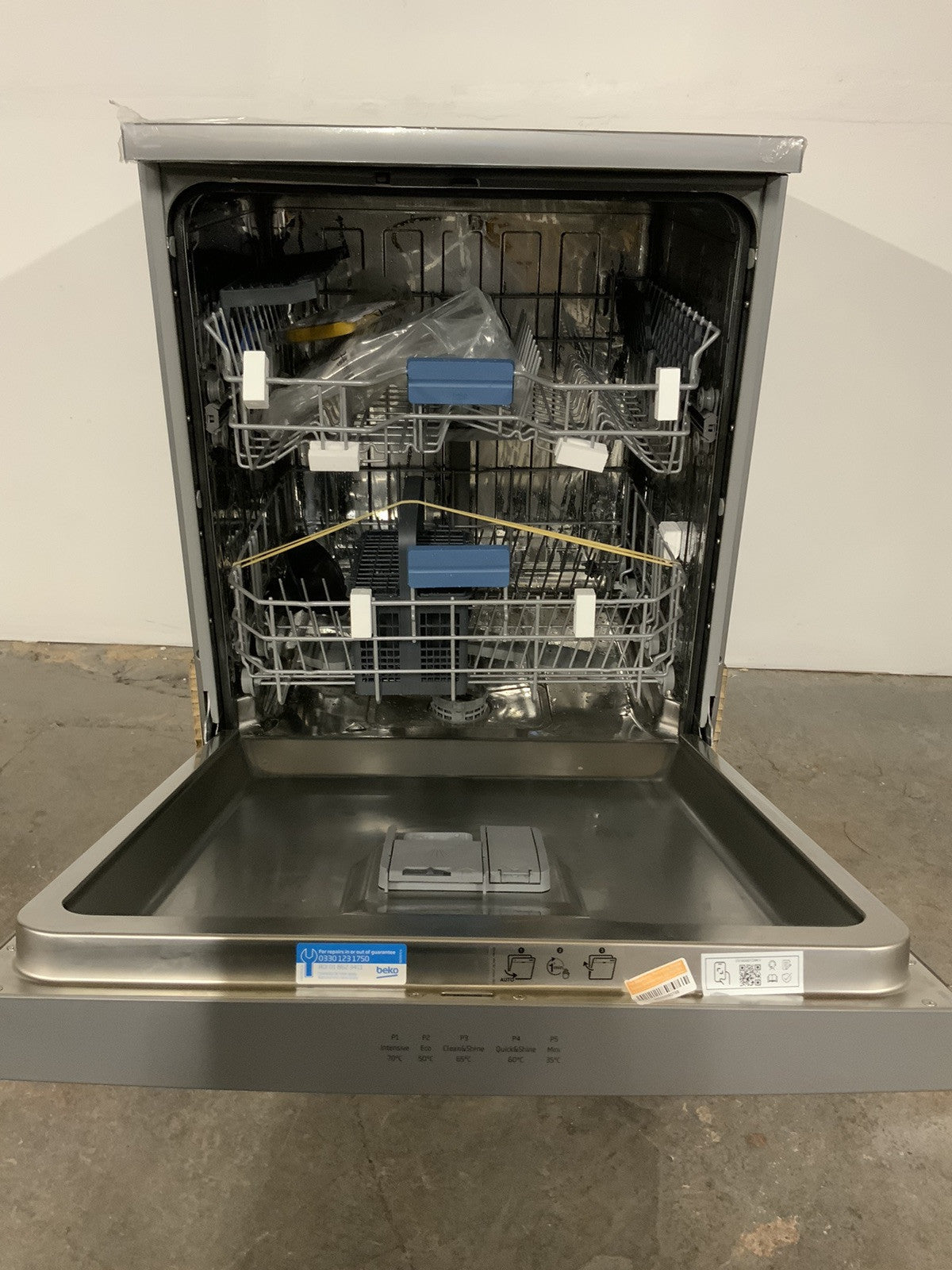 New Graded White Beko BDFN15430X Pro Hygiene Full Size Dishwasher RRP£349- D59 New Graded White Beko BDFN15430X Pro Hygiene Full Size Dishwasher RRP£349- D59