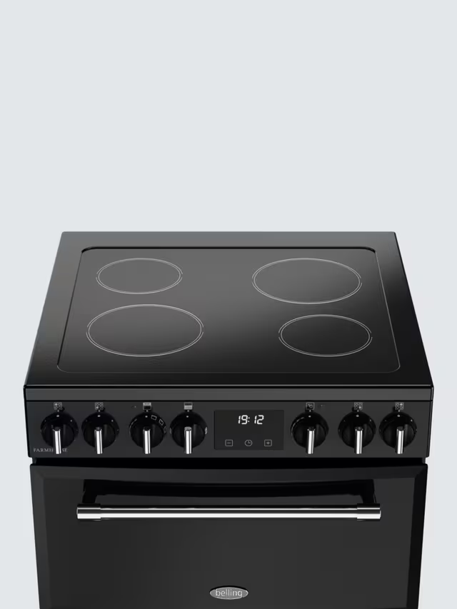 New Graded Belling BEL MRA Farmhouse 60Ei Induction Hob Cooker blackRRP£949 K90