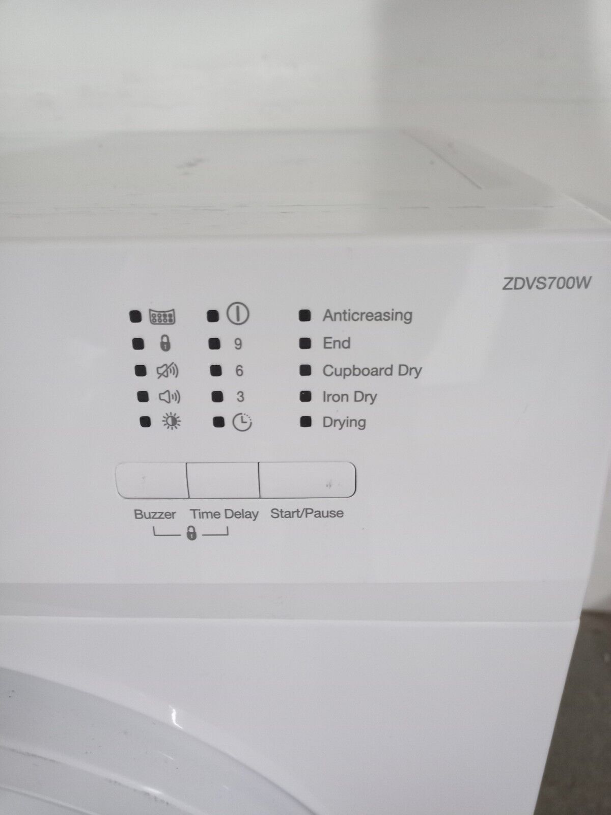 New Graded Zenith ZDVS700W  7Kg Vented Dryer RRP £259 N15