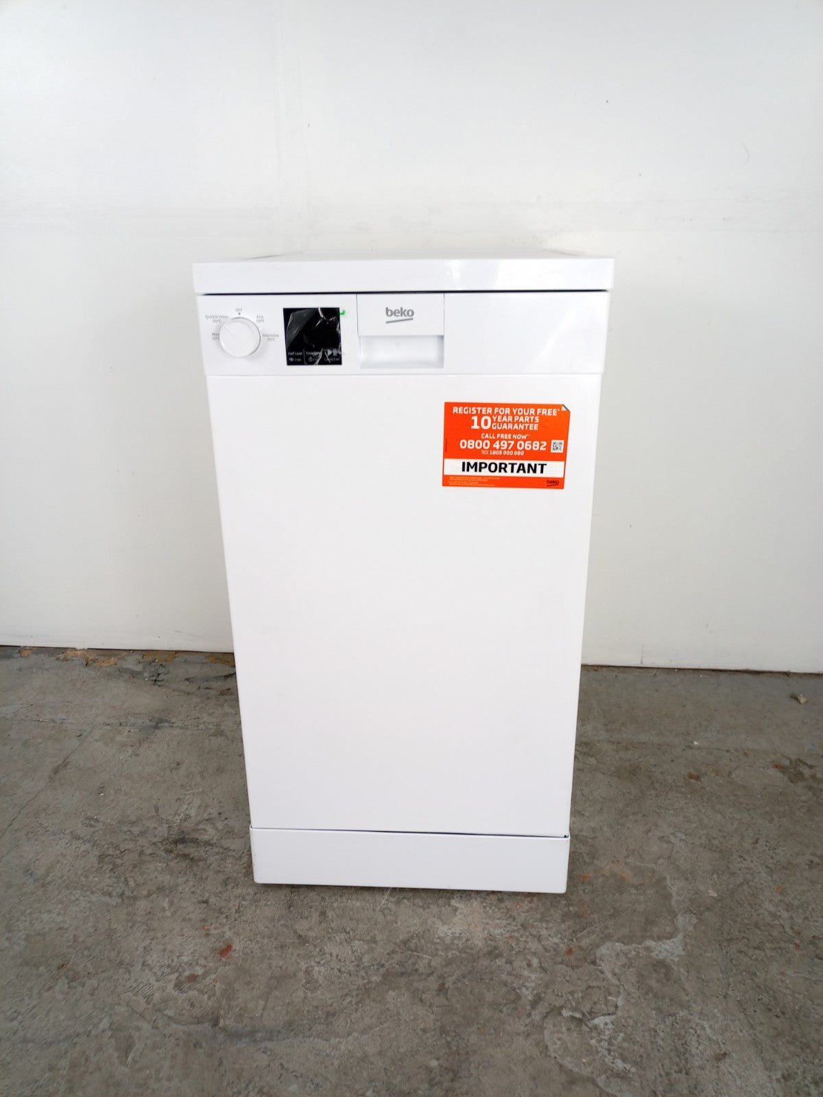 New Graded White  Beko DVS04X20W Slimline Dishwasher RRP£299- P8