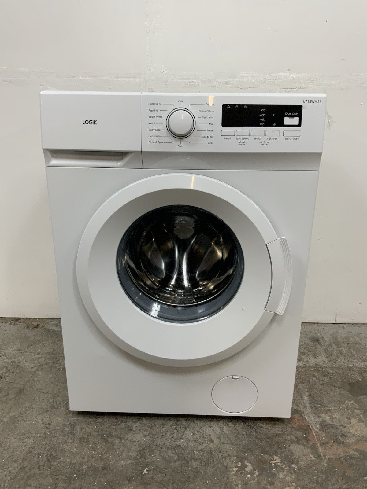 New Graded LOGIK L712WM23 7 kg 1200 Spin Washing Machine - White RRP£239 R63