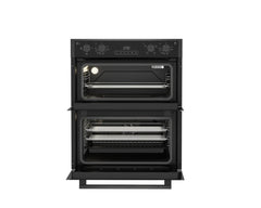 New Graded  Beko ROTN9202DX 60cm Built Under Double Oven Dark Steel RRP£549 F1