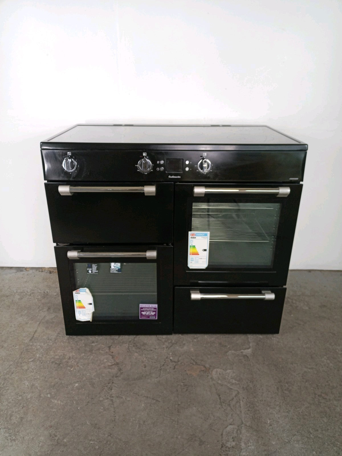 New Graded Black Leisure Cookmaster CK100D210K Range Cooker 100cm RRP £1598 F76