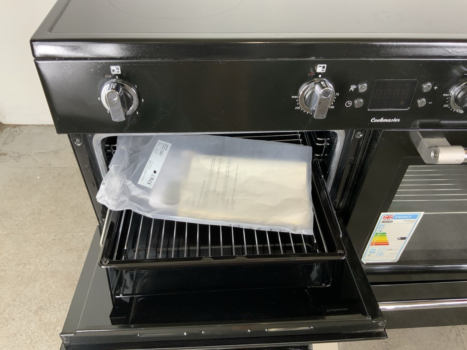 New Graded Black Leisure Cookmaster CK100D210K Range Cooker 100cm RRP £1598 F76