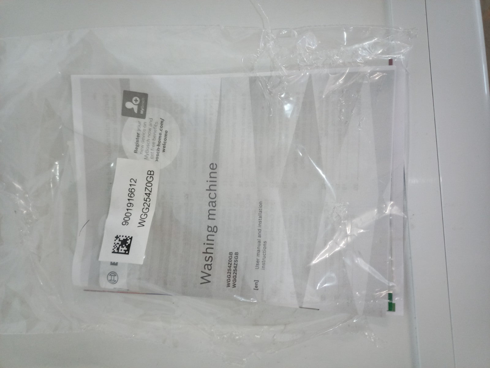 New Graded Bosch WGG254Z0GB/41 Washing Machine 1400 Spin 10kg RRP£649 T16