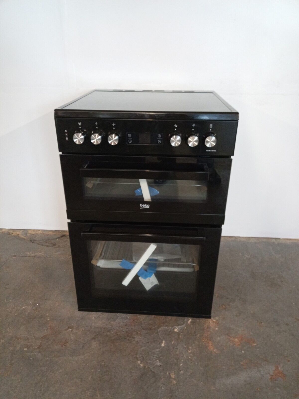 New Graded Black  Beko EDC634K  60cm Electric Double Cooker RRP£459 - UK Del X13