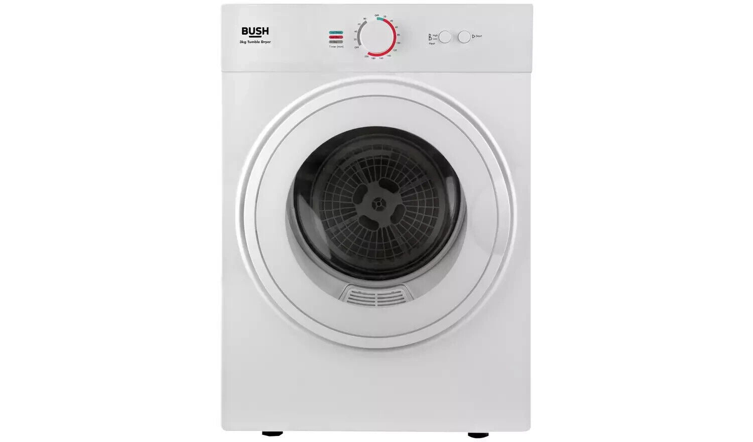 NEW GRADED WHITE BUSH 3KG MINI VENTED DRYER FREE UK DELIVERY