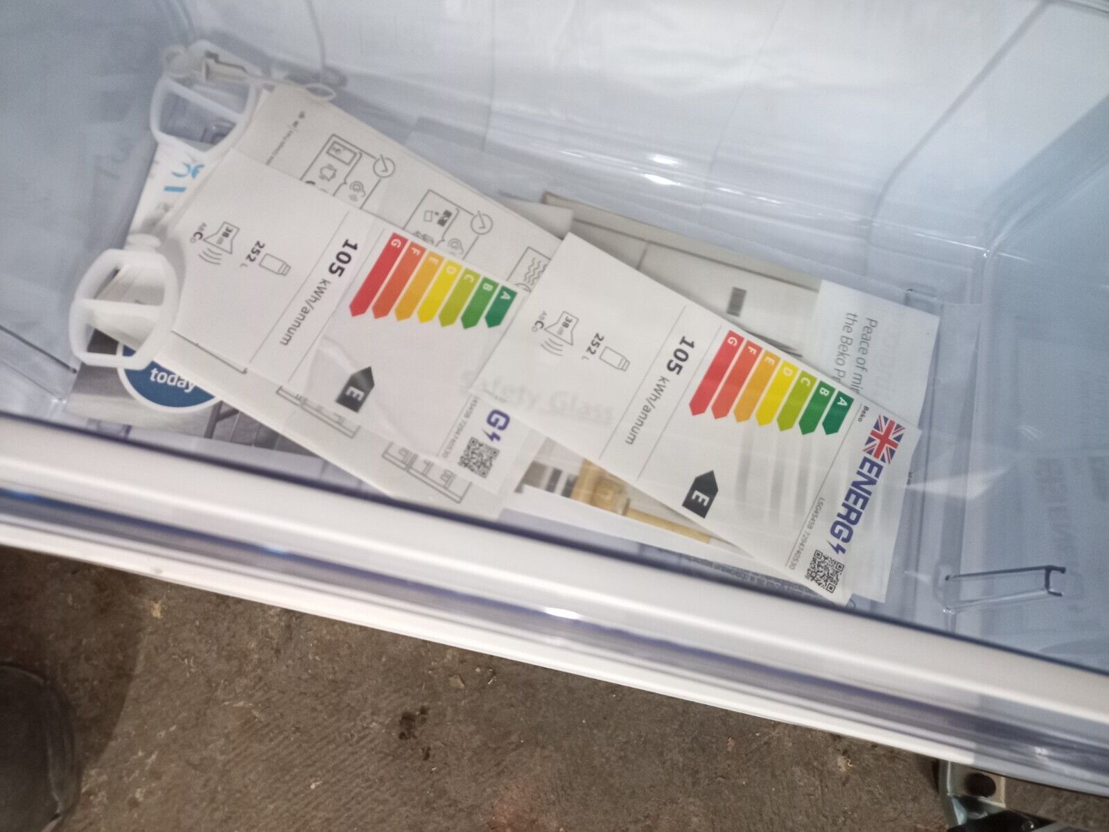 New Graded  Beko LSG4545B Tall Larder FrIdge RRP £379! -M25