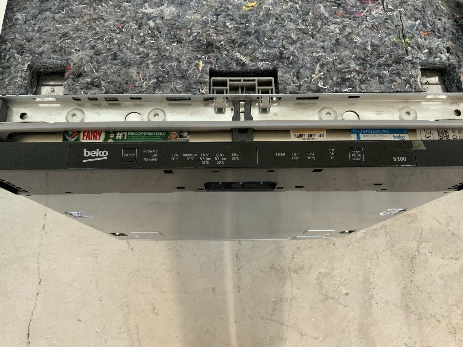 New Graded BEKO DIN15X20 Full-size Fully Integrated Dishwasher RRP £329 L78