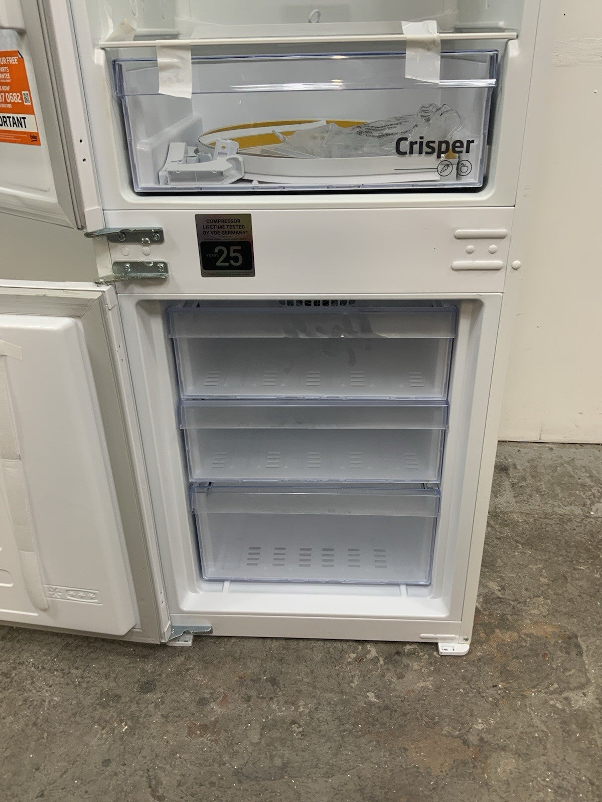New Graded Beko BCFD4V73 Integrated  70/30 Fridge Freezer RRP £529 R11