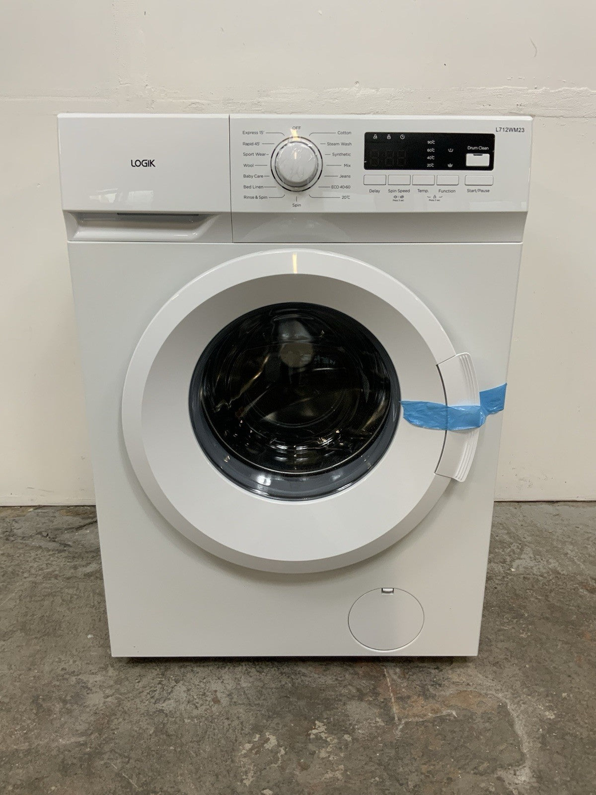 New Graded LOGIK L712WM23 7 kg 1200 Spin Washing Machine - White RRP£239 R53