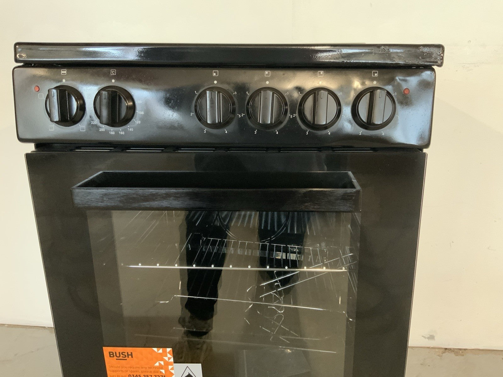 New Graded Black Bush BESAW50B 50cm Electric Single Cooker RRP£239 - L77