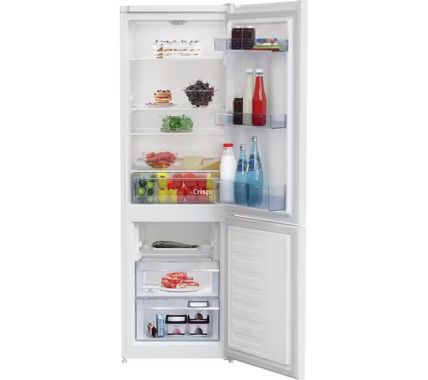 New Graded Beko CSG4571W 60/40 White Fridge Freezer- UK Del K14