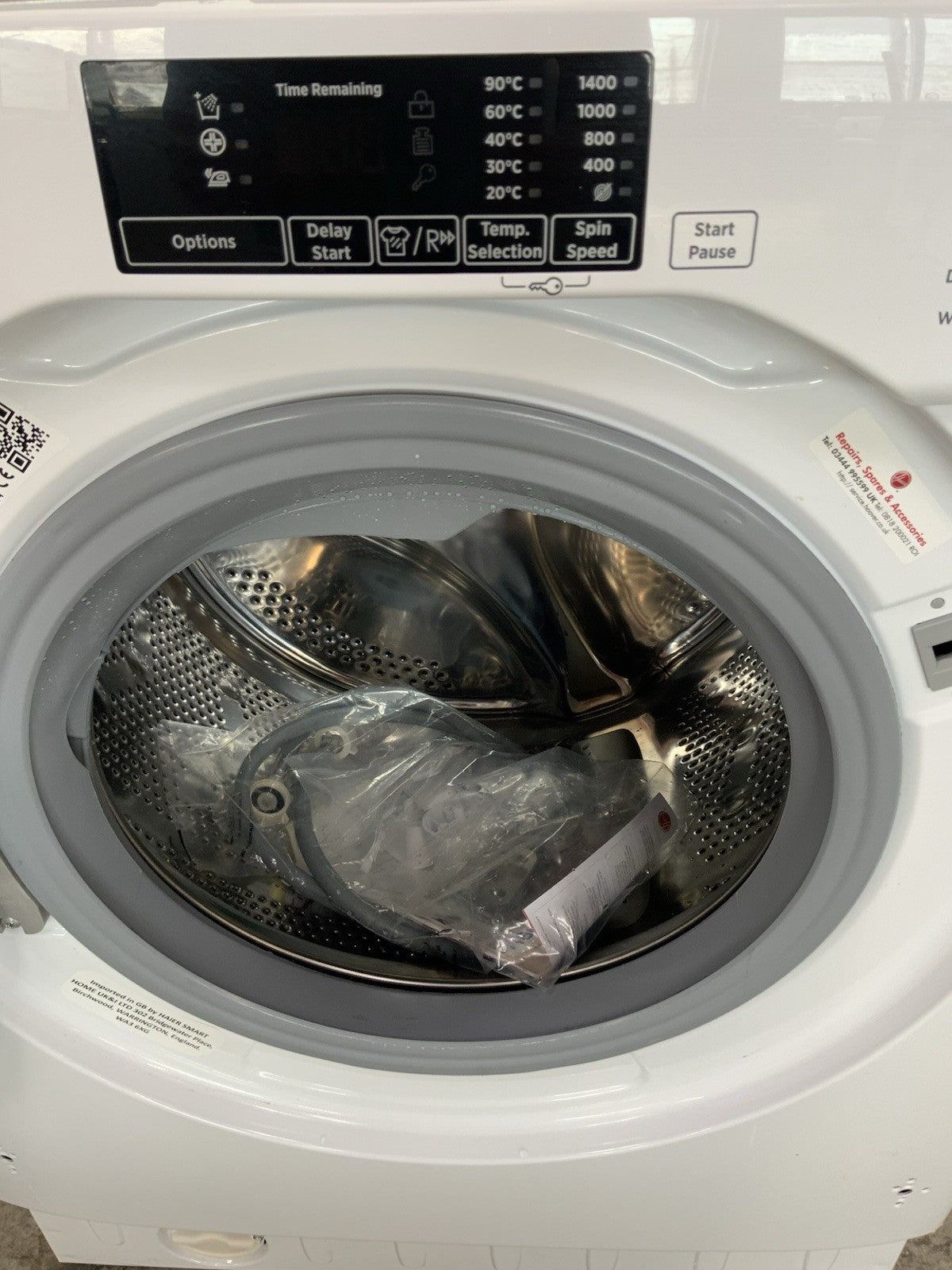 New Graded Hoover HBWS 49D1ACE 9KG Integrated Washing Machine  RRP £539 K13