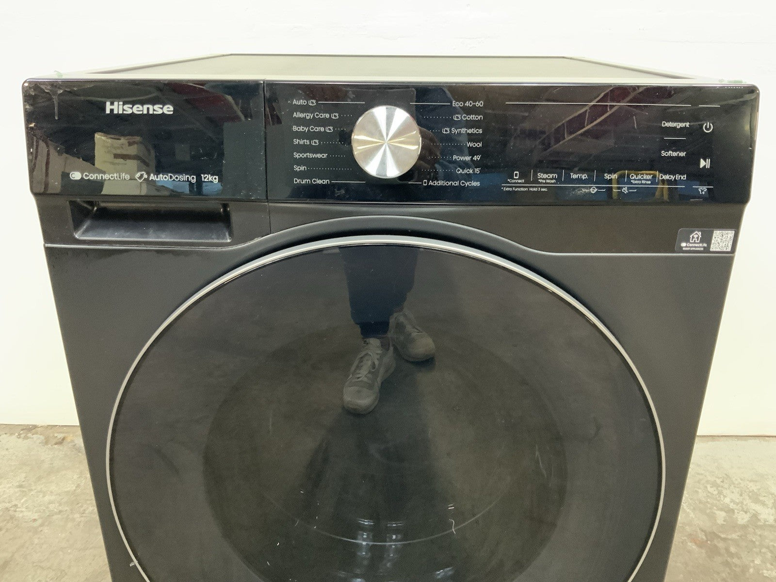 New Graded HISENSE 5S Series Auto WF5S1245BB WiFi 12 kg Washing Machine R55