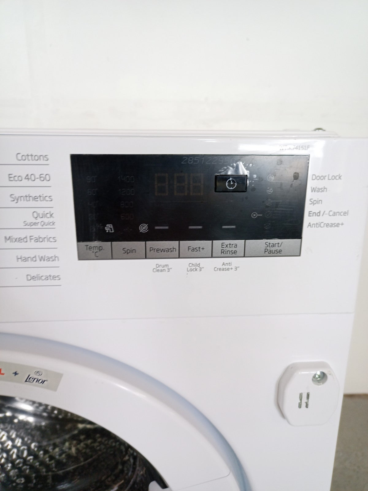 New Graded Beko WTIK74151F Integrated 7 kg 1400 Spin Washing Machine Y16