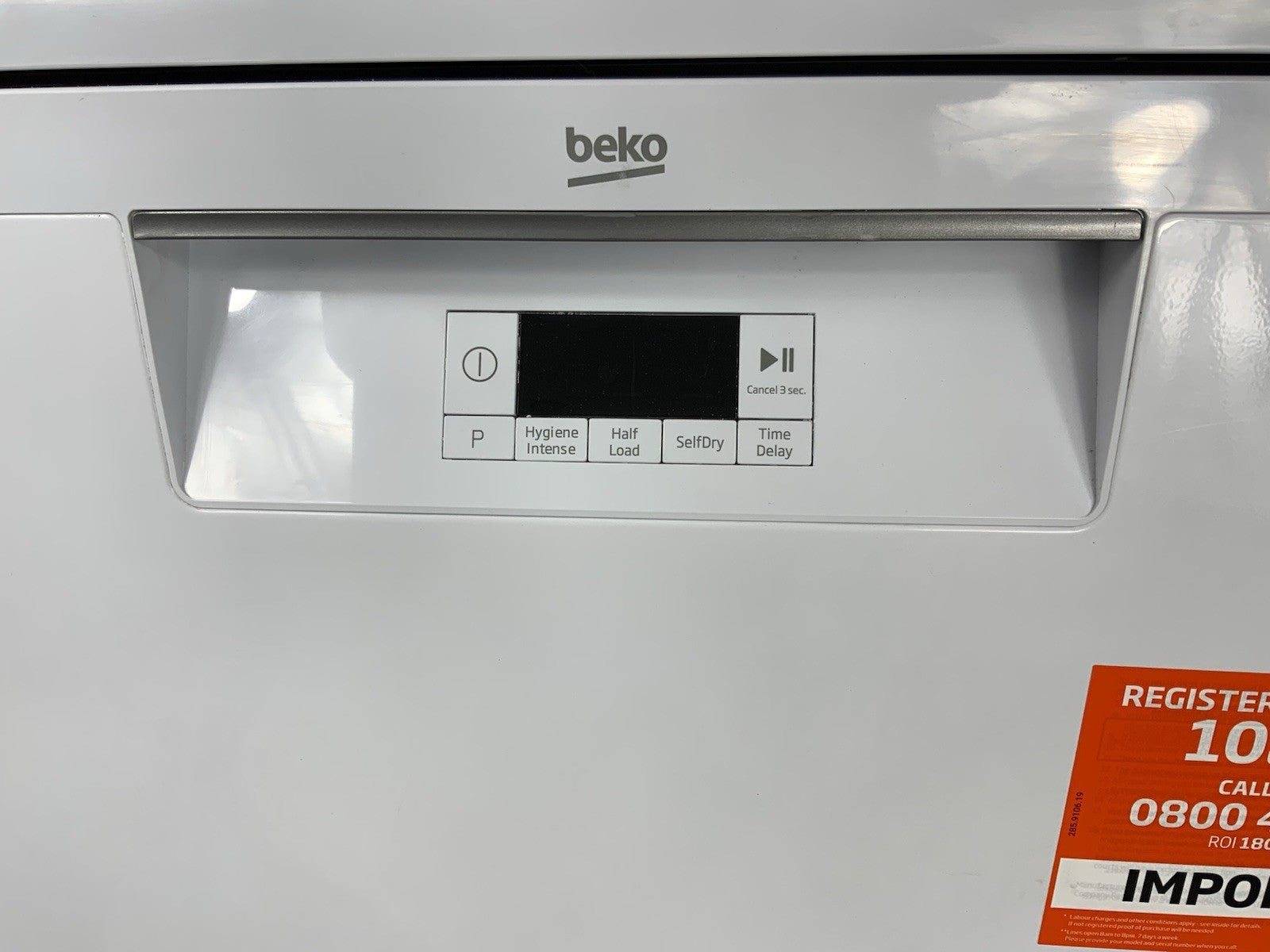 New Graded White BEKO BDFN15430W Pro HygieneIntense  Full-size Dishwasher F35