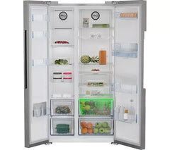 New Stainless Steel Beko ASD2542VX American Fridge Freezer RRP£899 F14