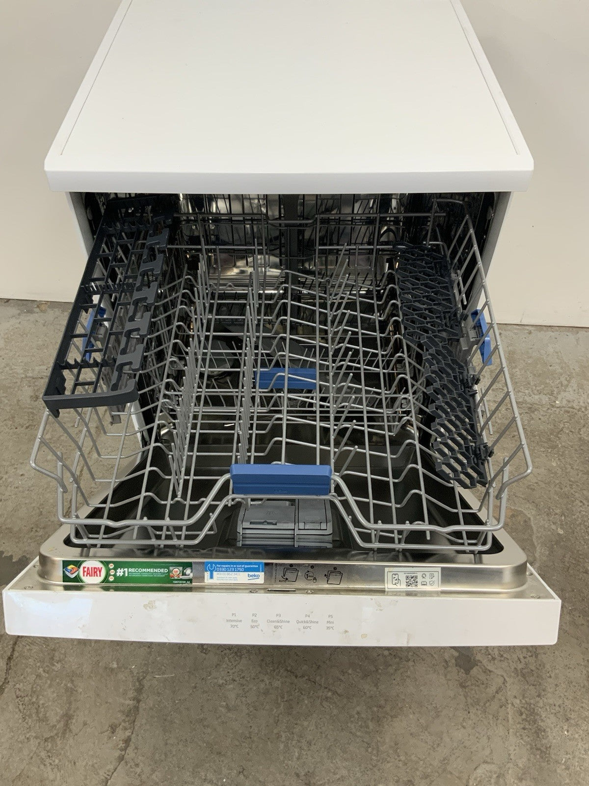 New Graded White BEKO BDFN15430W Pro HygieneIntense  Full-size Dishwasher K1
