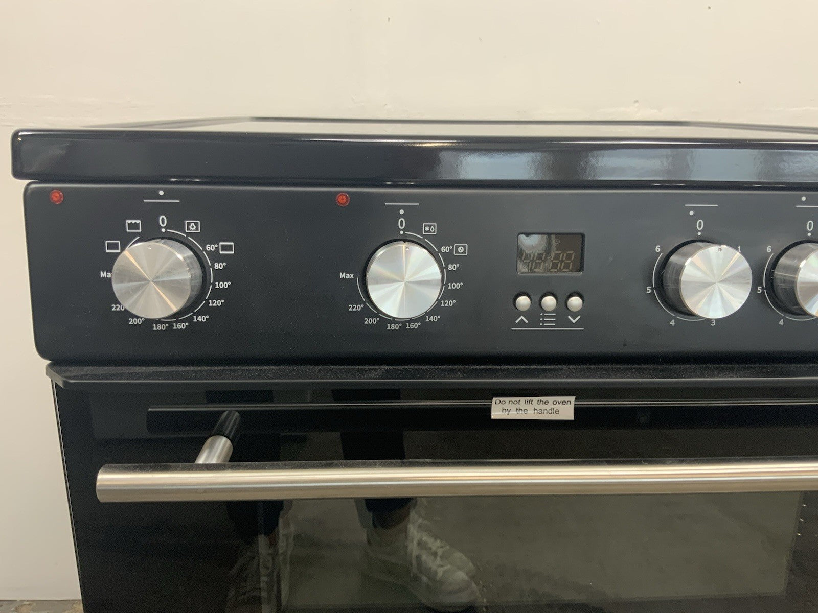 New Graded Hisense HDE3211BBUK Double Oven Electric Cooker with Ceramic Hob  K48