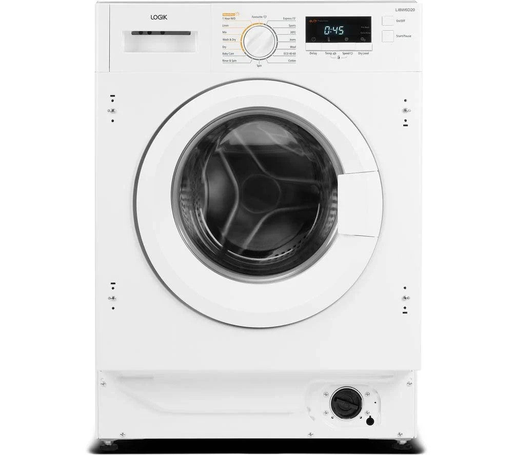 New Graded Logik LI8W6D20 Integrated 8/6kg Washer Dryer RRP£39 C20