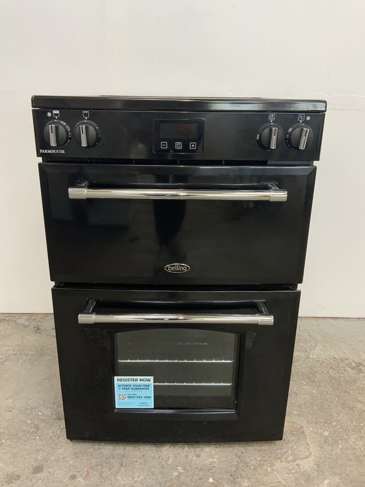New Graded Belling BEL MRA Farmhouse 60Ei Induction Hob Cooker blackRRP£949 K90