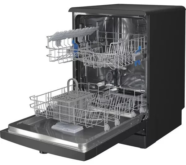 New Graded Black Indesit D2FHK26BUK  Full Size Dishwasher RRP£299 F43