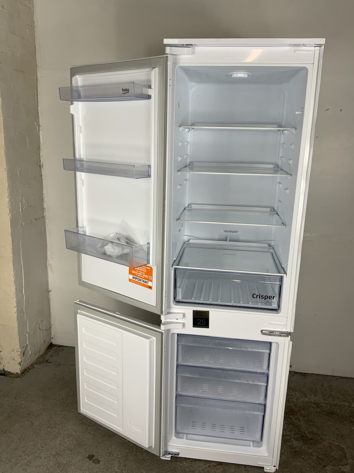 New Graded BEKO BCFD473 Integrated  70/30 Fridge Freezer RRP £549! UK Del F57