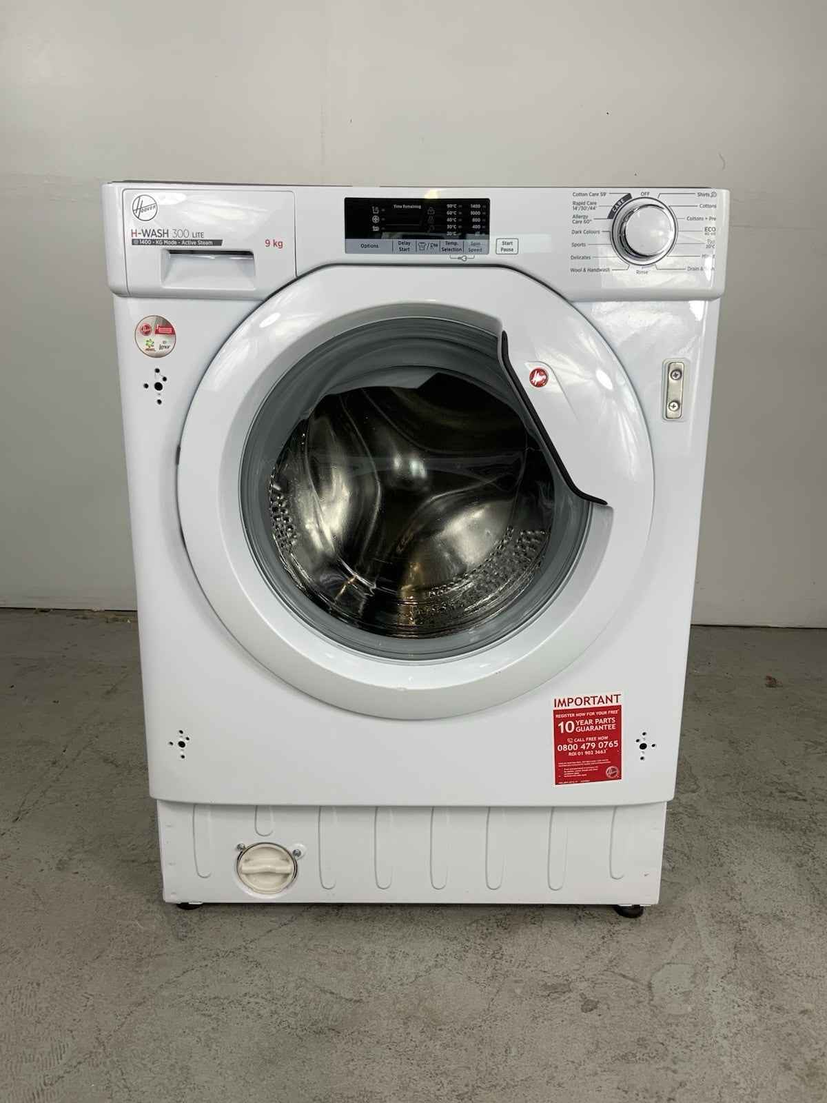 New Graded Hoover HBWS49D2W4-80  9Kg Integrated Washing Machine RRP£449 Y30