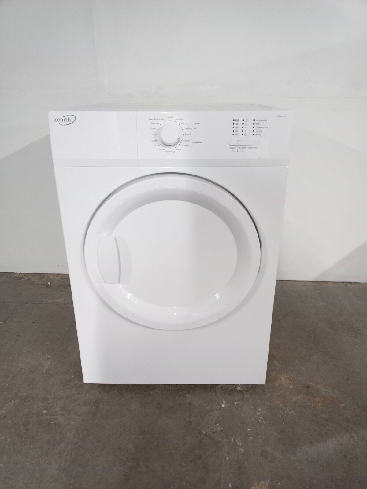 New Graded Zenith ZDVS700W  7Kg Vented Dryer RRP £259 N15