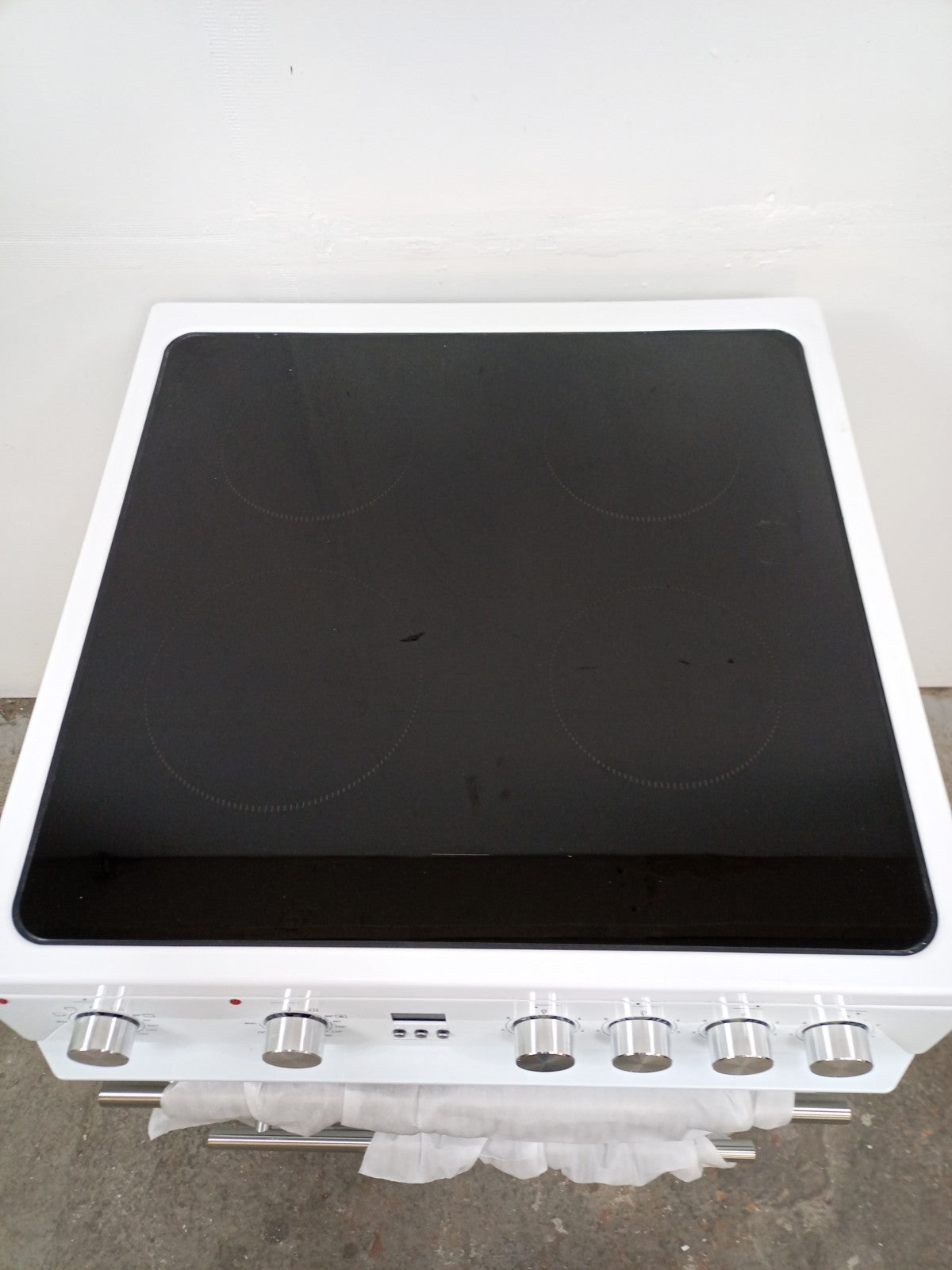 New Graded Hisense HDE3211BWUK 60cm Double Electric Cooker-White RRP£399 N81