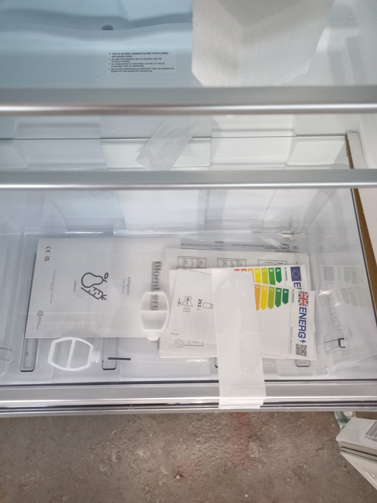 New Graded  Beko SSM4554 Tall Larder FrIdge RRP £419! -P7